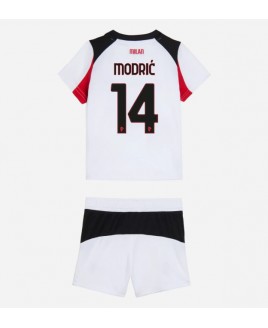 Günstige AC Milan Luka Modric #14 Auswärts Trikotsatzt Kinder 2025-26 Kurzarm (+ Kurze Hosen)